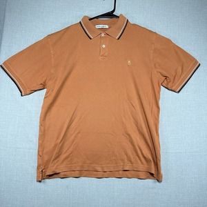 Michael Brandon Men's Size S Orange Polo Short-Sleeve Shirt